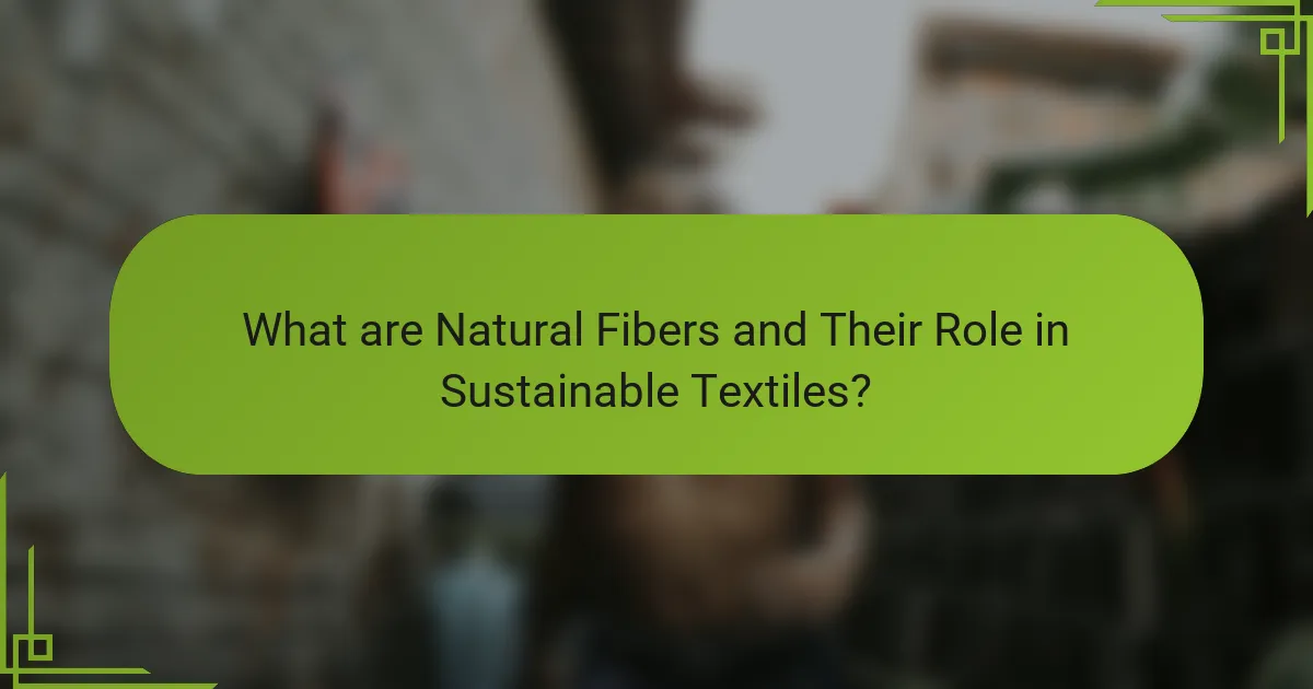 What are Natural Fibers and Their Role in Sustainable Textiles?