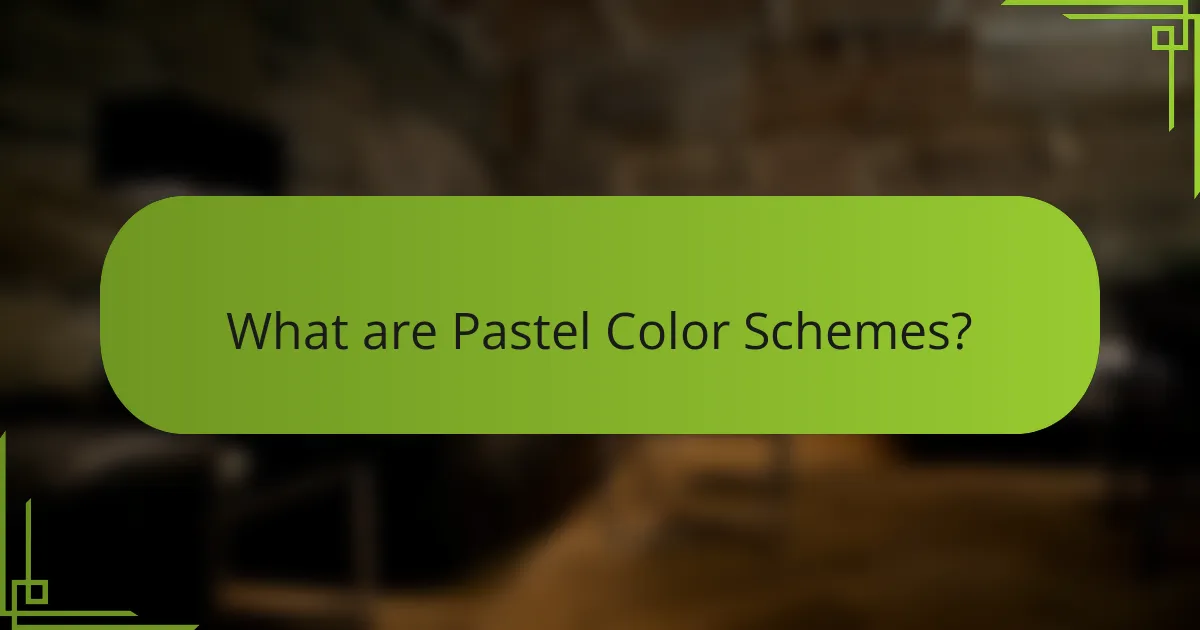 What are Pastel Color Schemes?