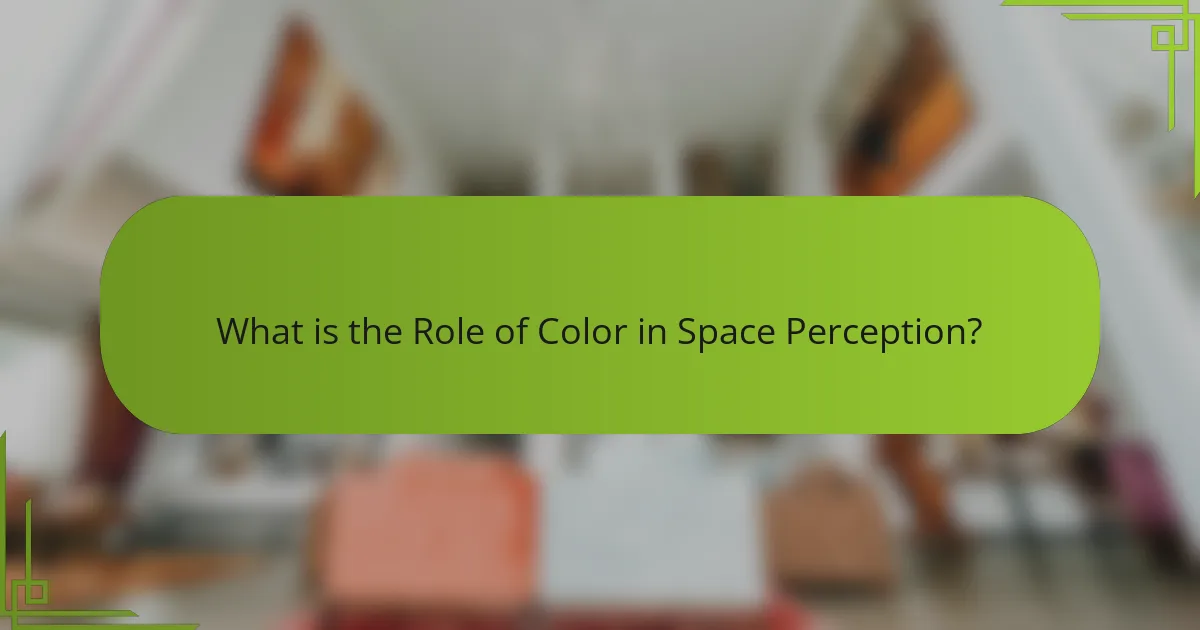What is the Role of Color in Space Perception?